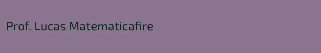 Prof. Lucas Matematicafire